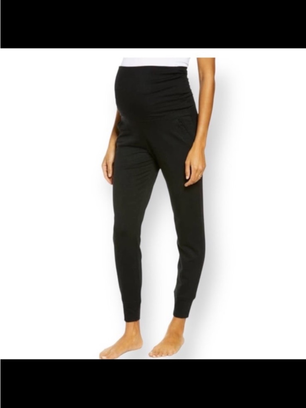 Beyond Yoga Black Maternity Jogger Pants